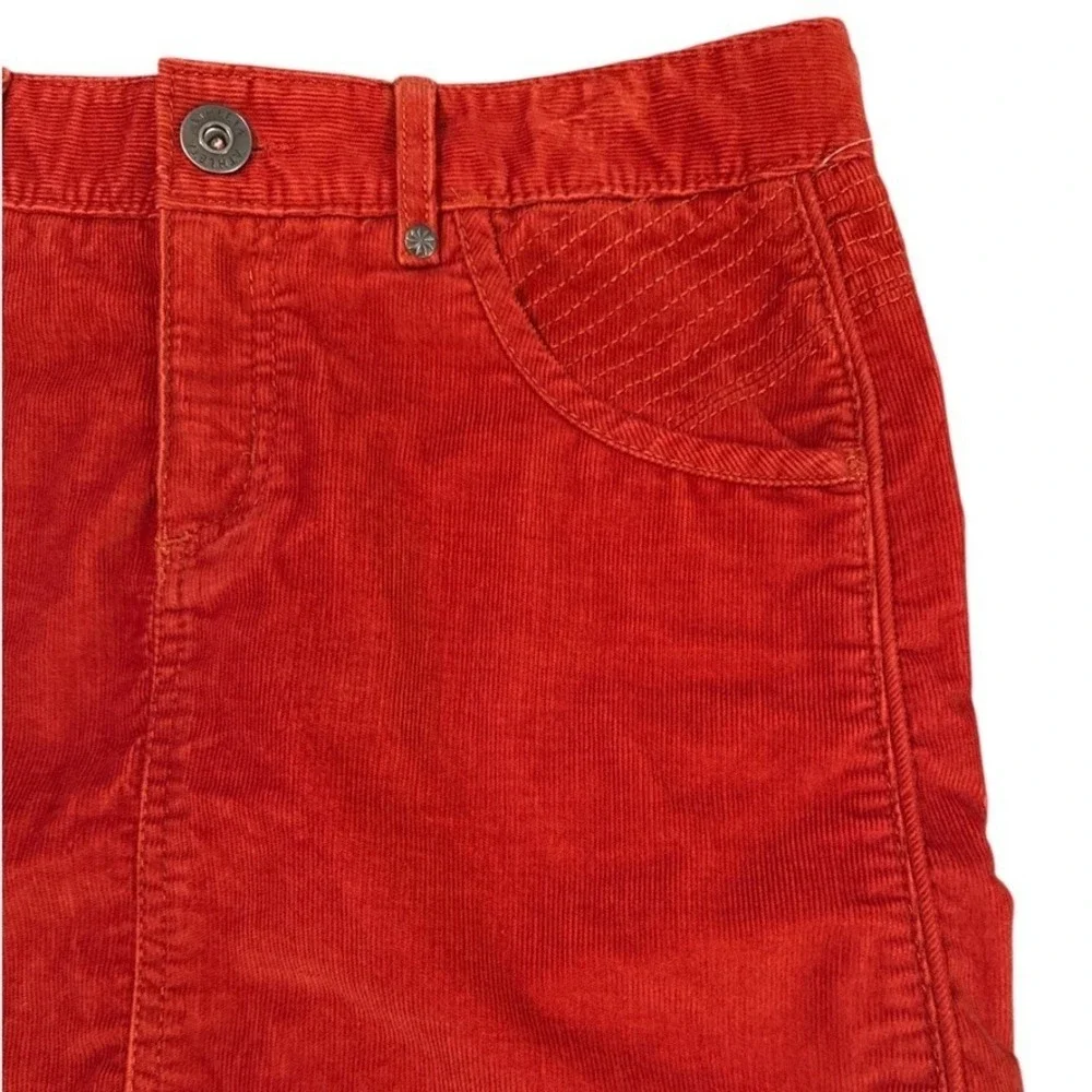 NWT Athleta Corduroy Mini Skirt Burnt Orange Size 4 Preppy Retro‎ 70's